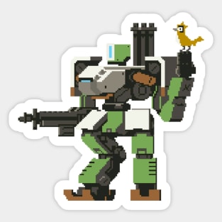 Bastion Retro Sticker